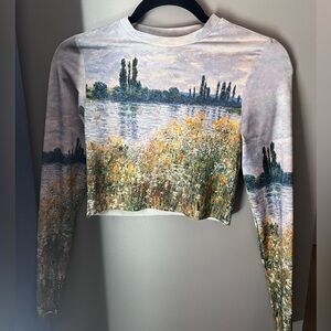 Topshop cropped long sleeve 🎨🖼️